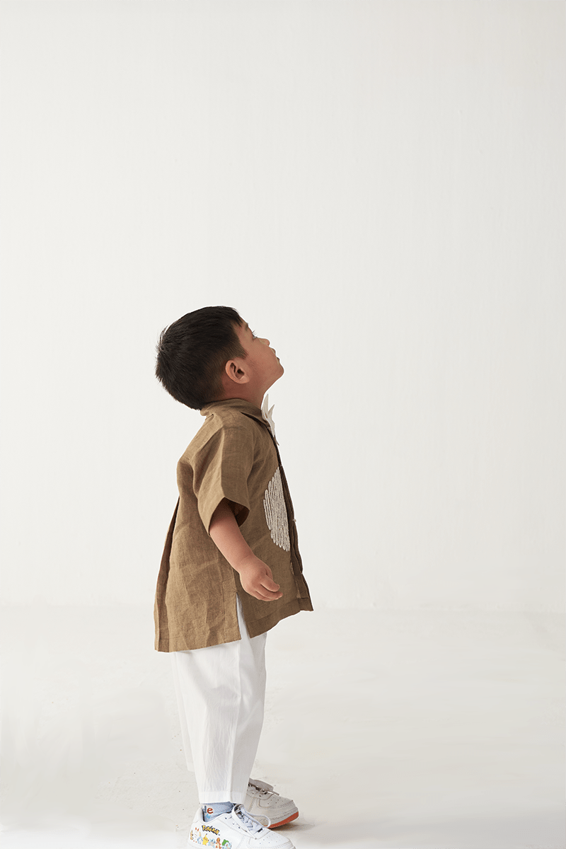 Emb. Circle Shirt Co - Ord - Three Clothing