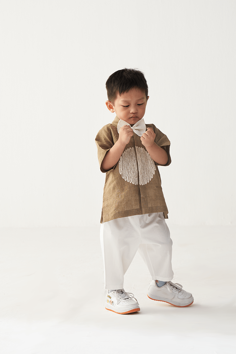 Emb. Circle Shirt Co - Ord - Three Clothing