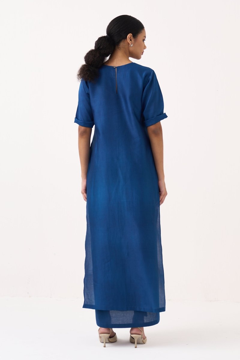 Emb. Double Layer Dress - Three Clothing