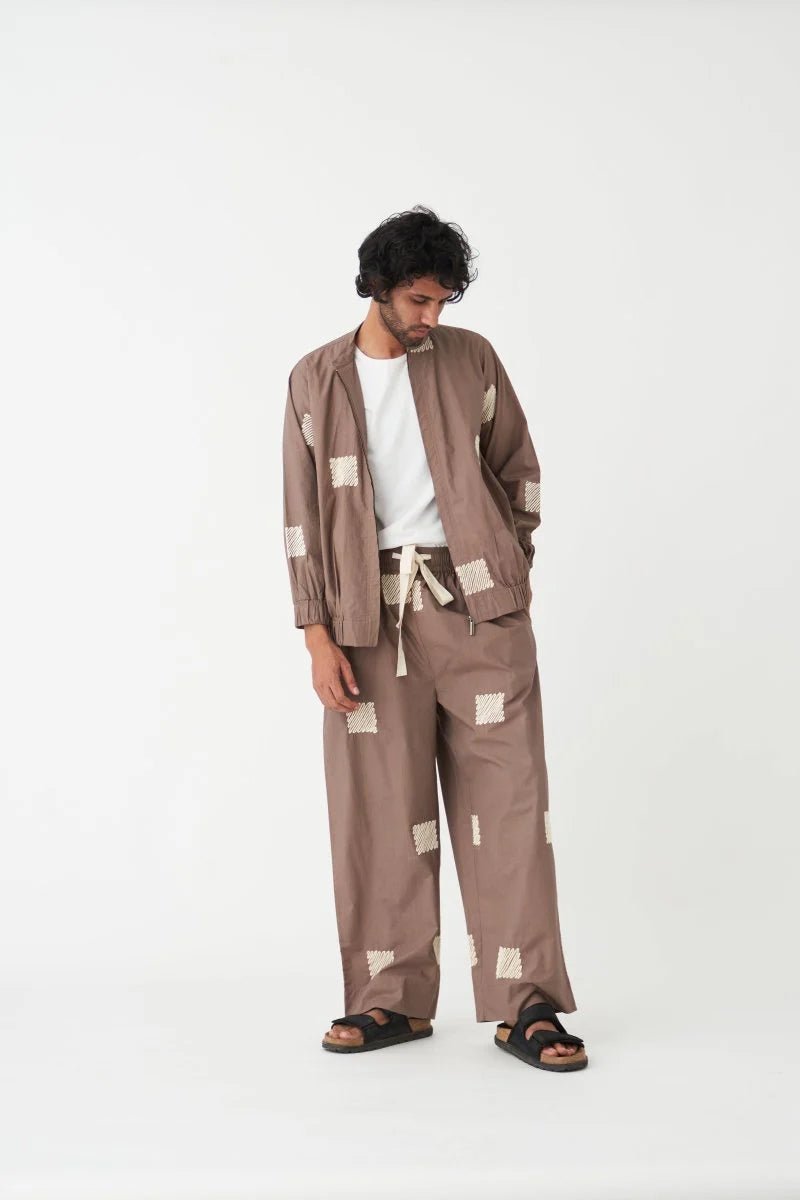 EMB. Dreawstring Pant - Cedar - Three