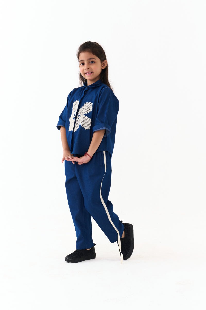 Emb. Floral Shirt - Three Clothing