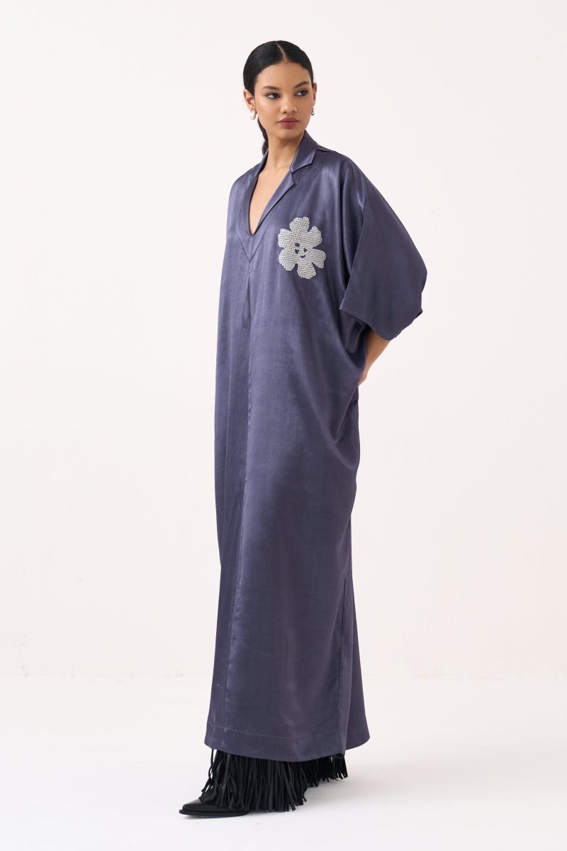 Emb. Gusset Kaftan - Three Clothing