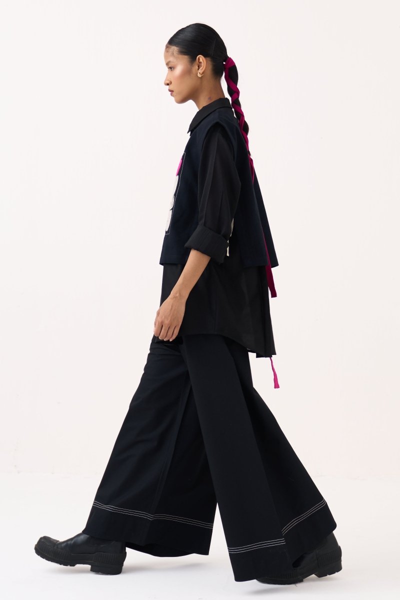 Emb. Patch Crop Overlay (Including Shirt) - Three Clothing
