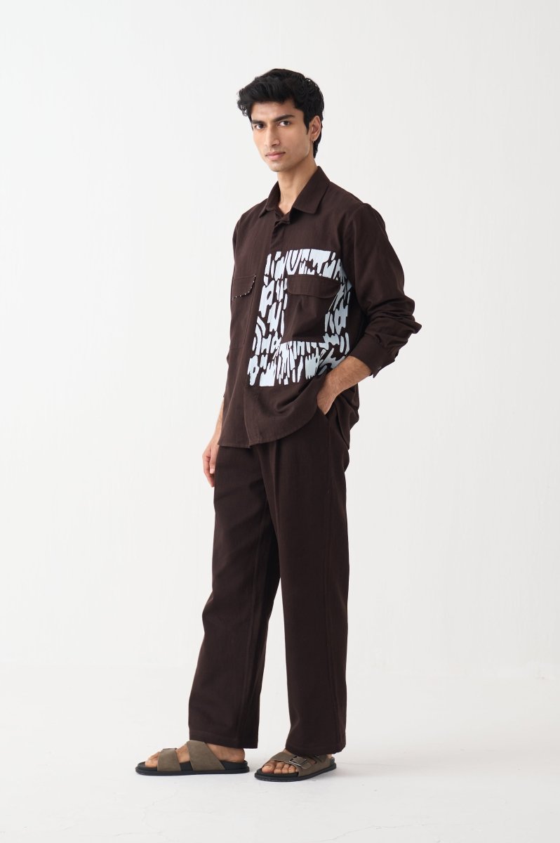 Emb. Patch Detail Shirt - Three Clothing