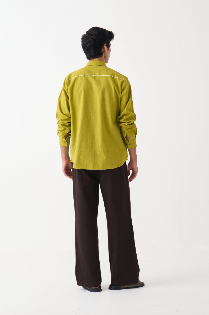 Emb. Patch Detail Shirt - Three Clothing