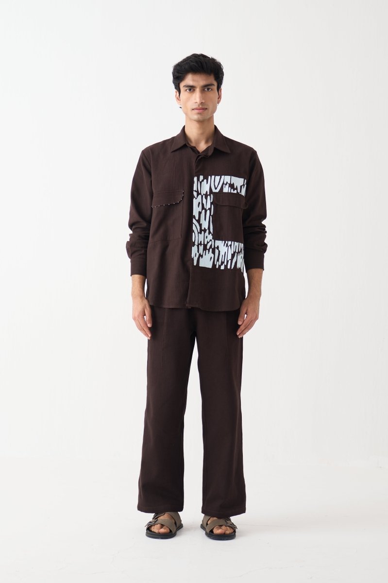 Emb. Patch Detail Shirt - Three Clothing