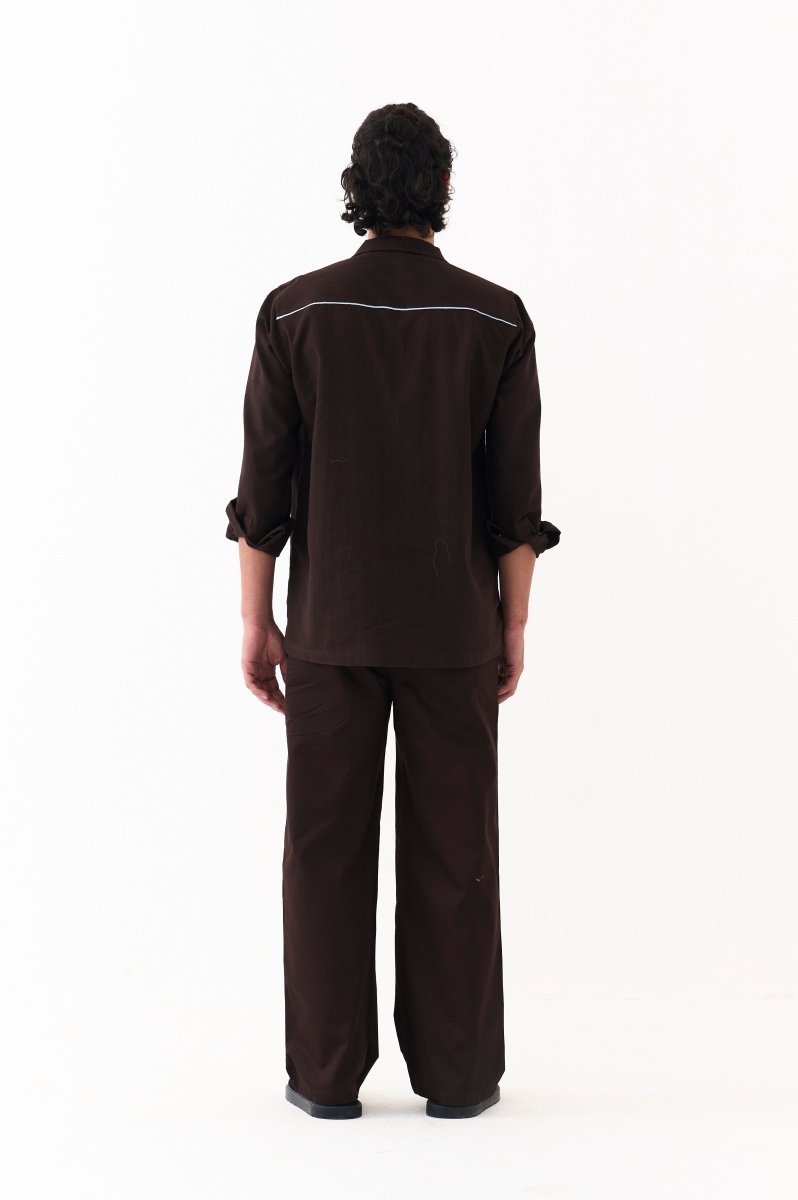 Emb. Patch Shacket - Three Clothing