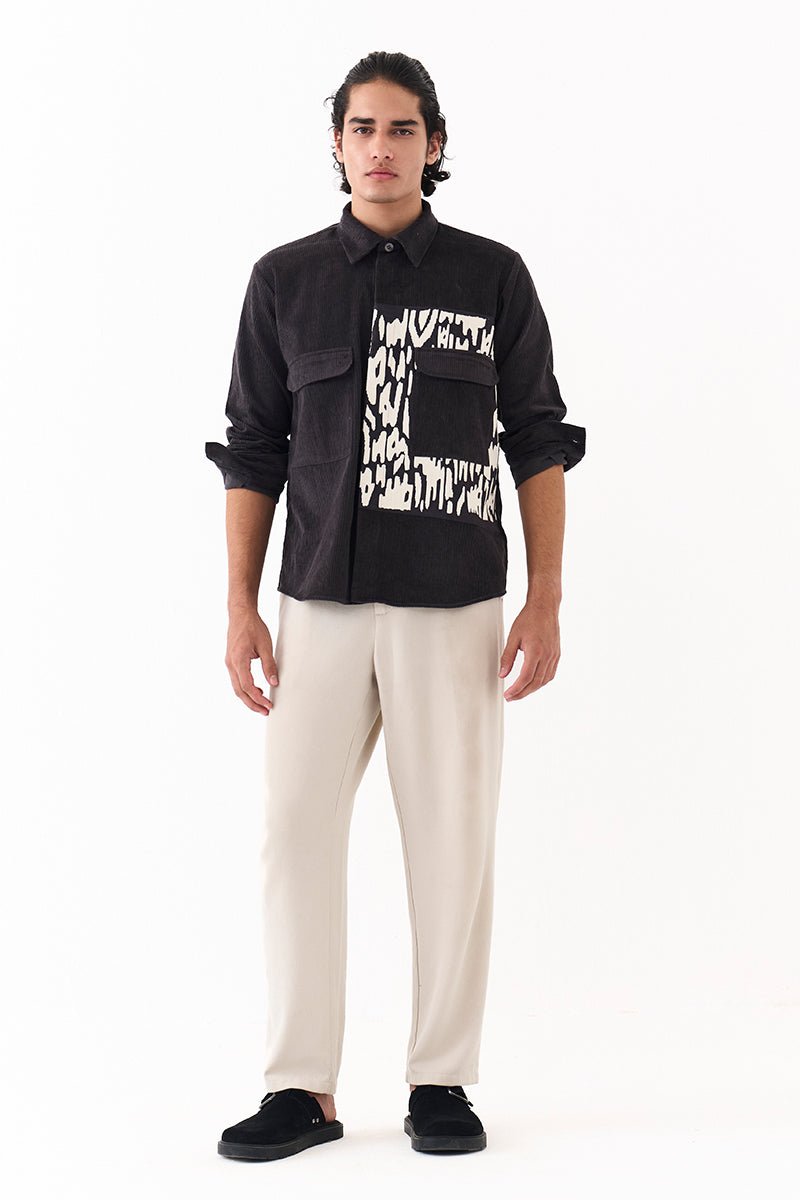 Emb. Patch Shirt - Three Clothing