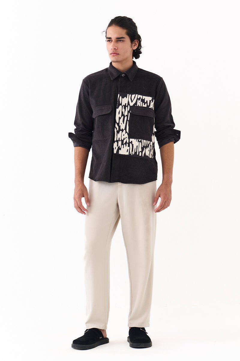Emb. Patch Shirt - Three Clothing
