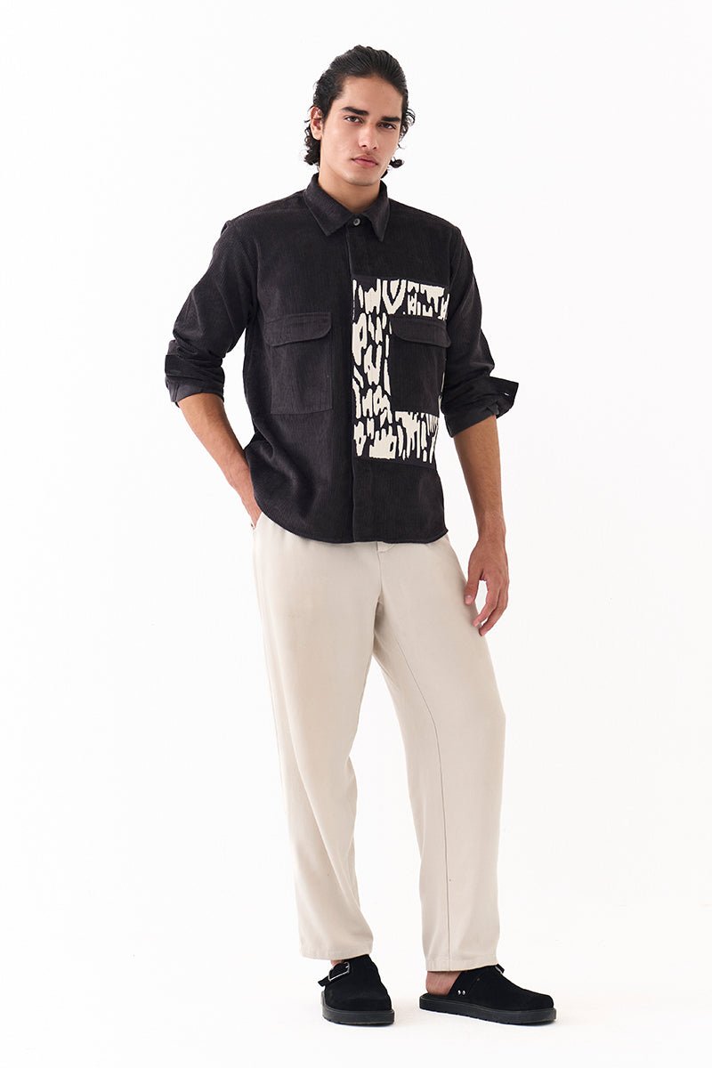 Emb. Patch Shirt - Three Clothing