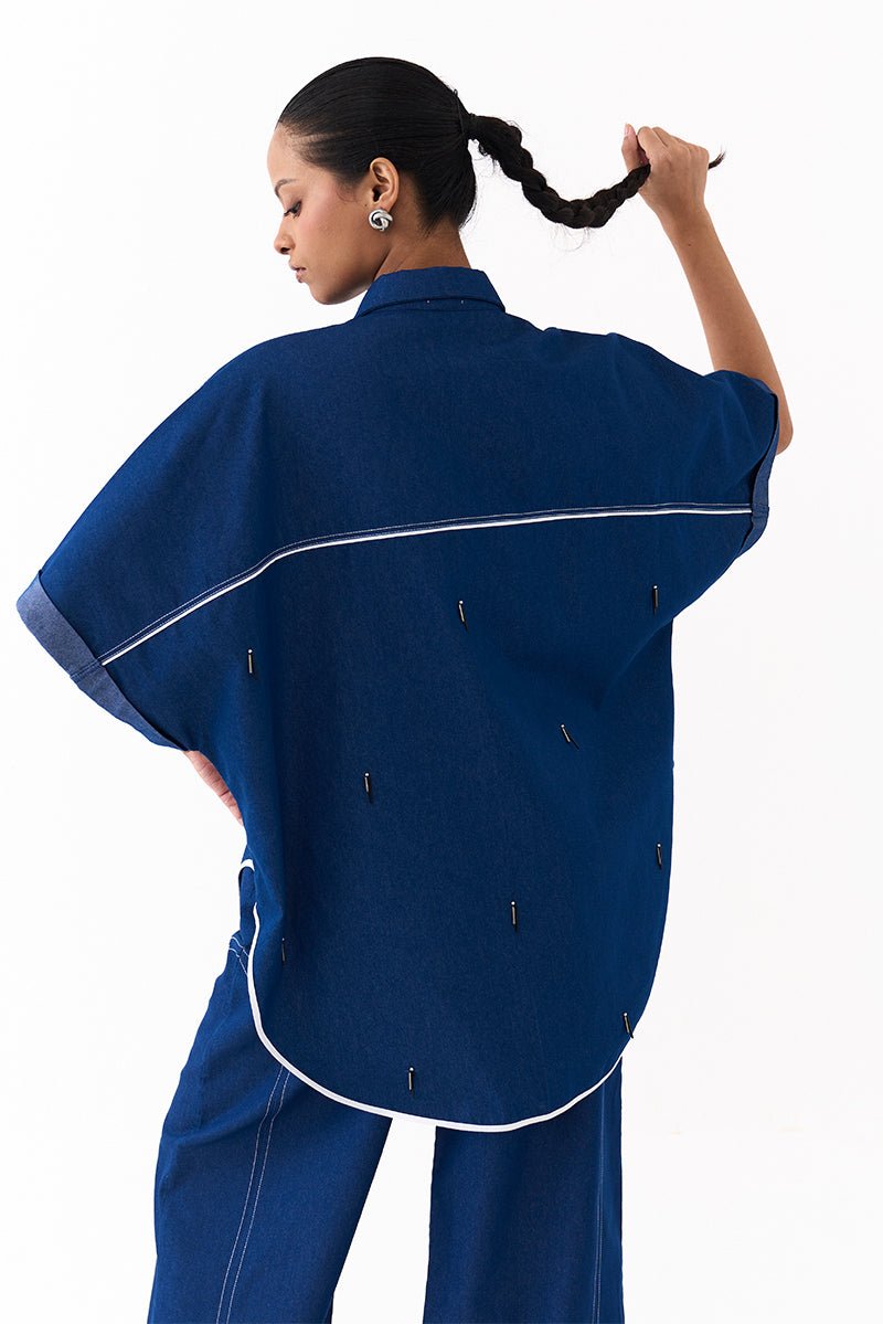 Emb. U - Hem Shirt - Three Clothing