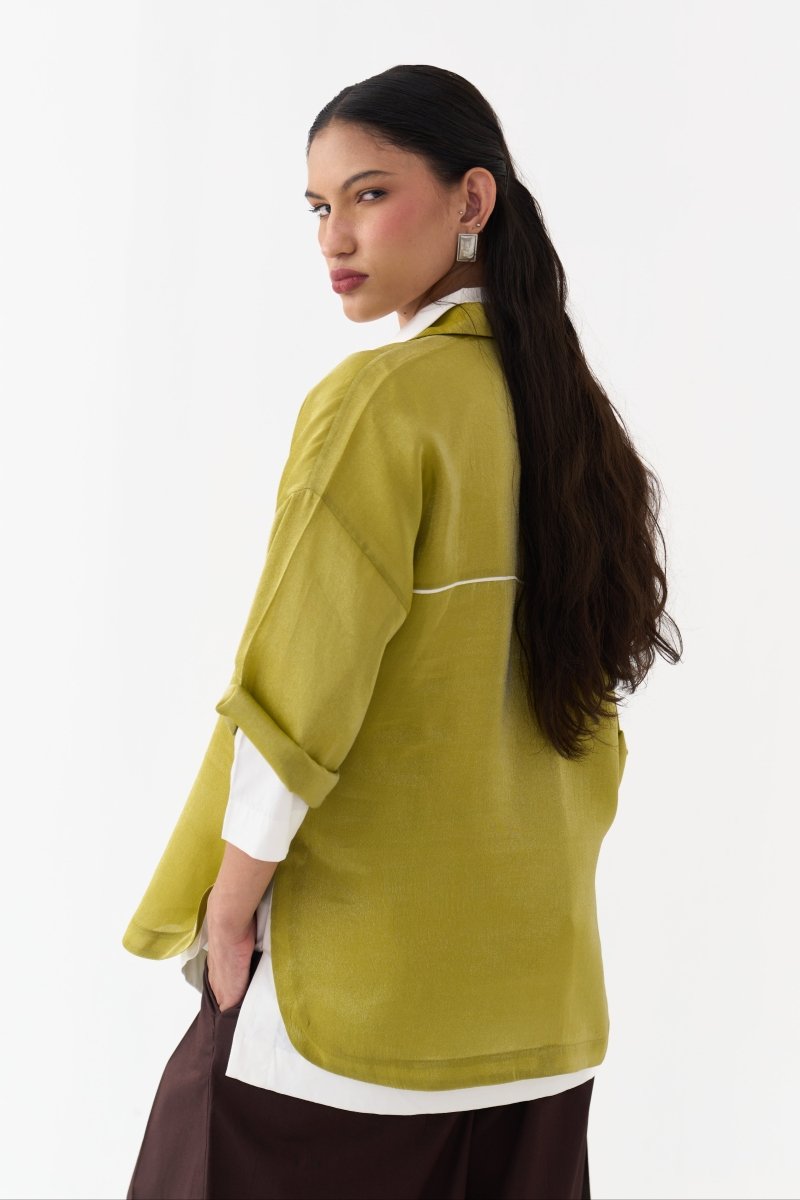 Emb. V-Neck Top (Set Of 2) - Three Clothing