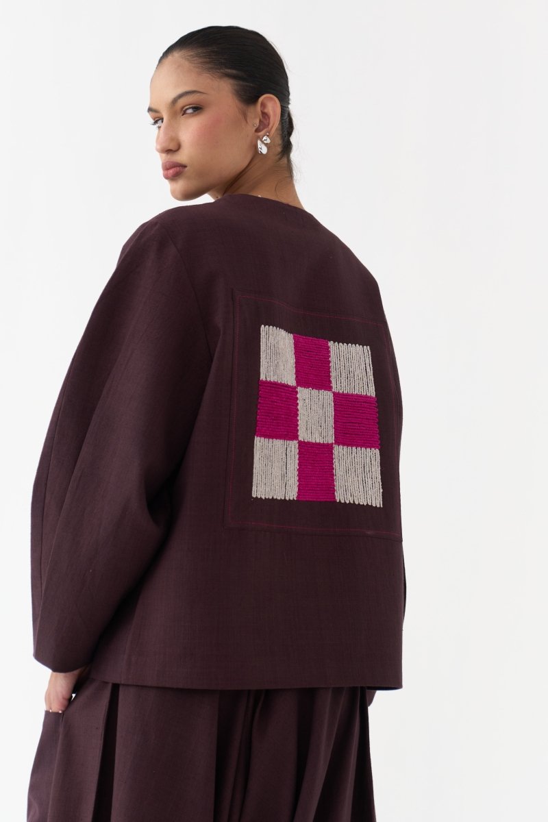 Embroidered Contour Overlay - Three Clothing