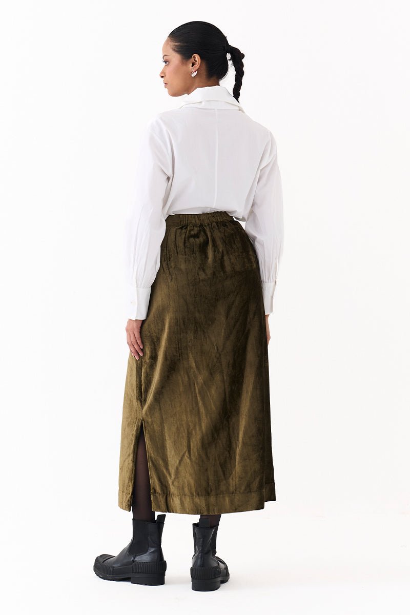 Flap Detail Skirt - Three Clothing