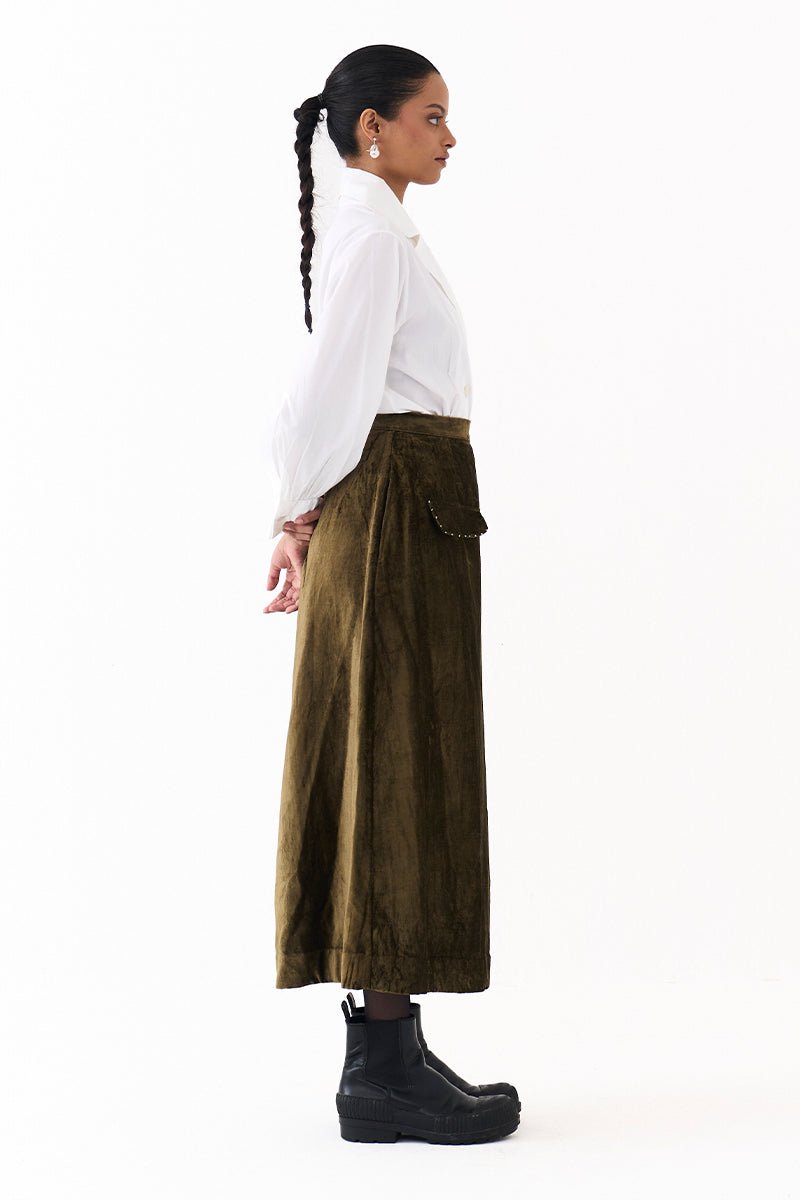 Flap Detail Skirt Co - Ord (Set of 2) - Three Clothing