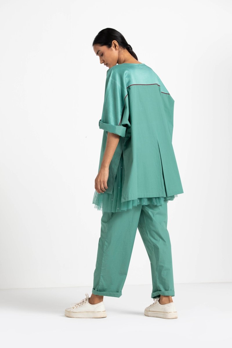 Flap Pocket Dolman Sleeve Shirt Co - ord (Set of 2) - Three