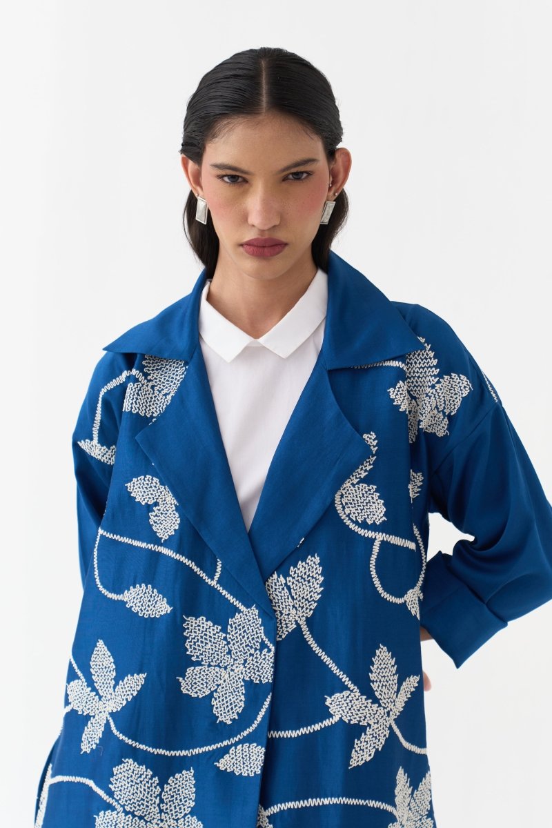 Floral All Over Emb. Overlay - Three Clothing