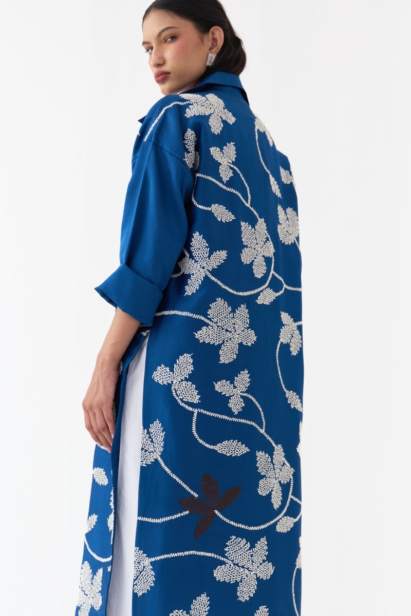 Floral All Over Emb. Overlay - Three Clothing