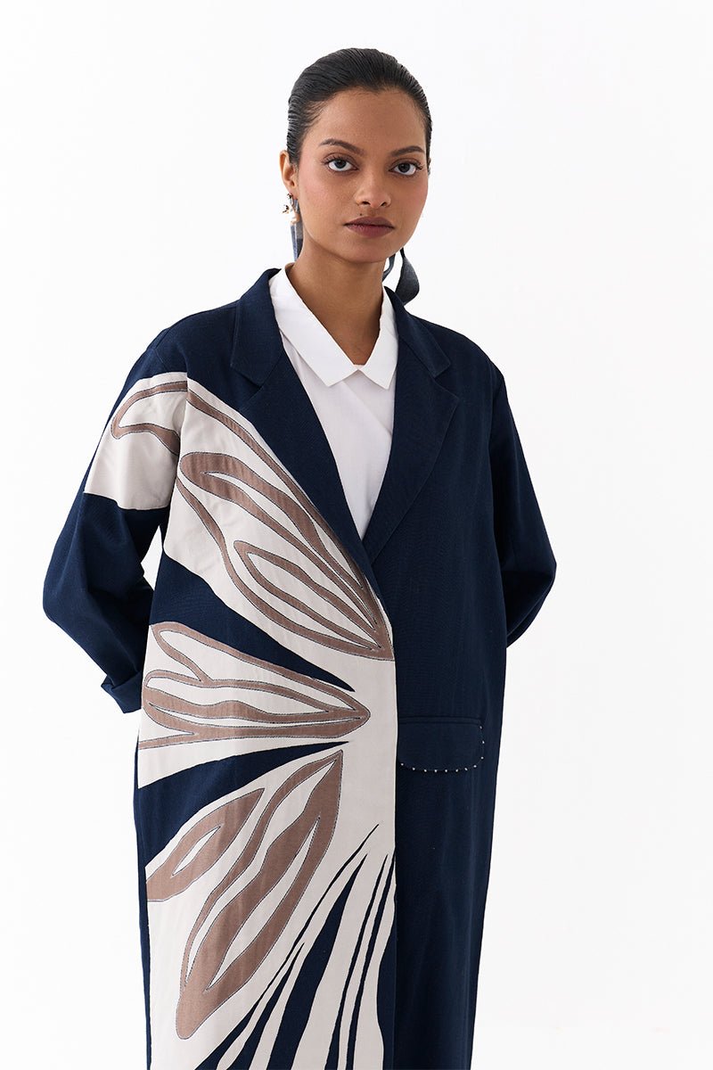 Floral Applique Jacket Co - Ord (Set of 2) - Three Clothing