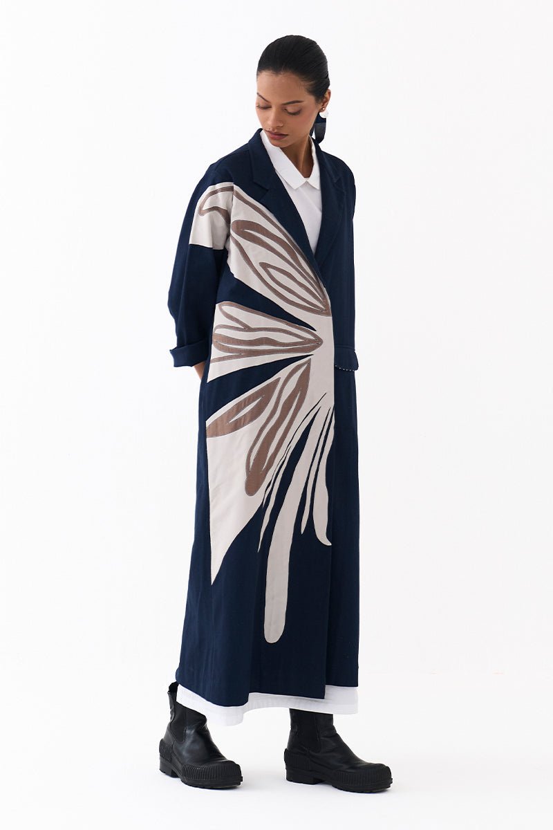 Floral Applique Jacket Co - Ord (Set of 2) - Three Clothing