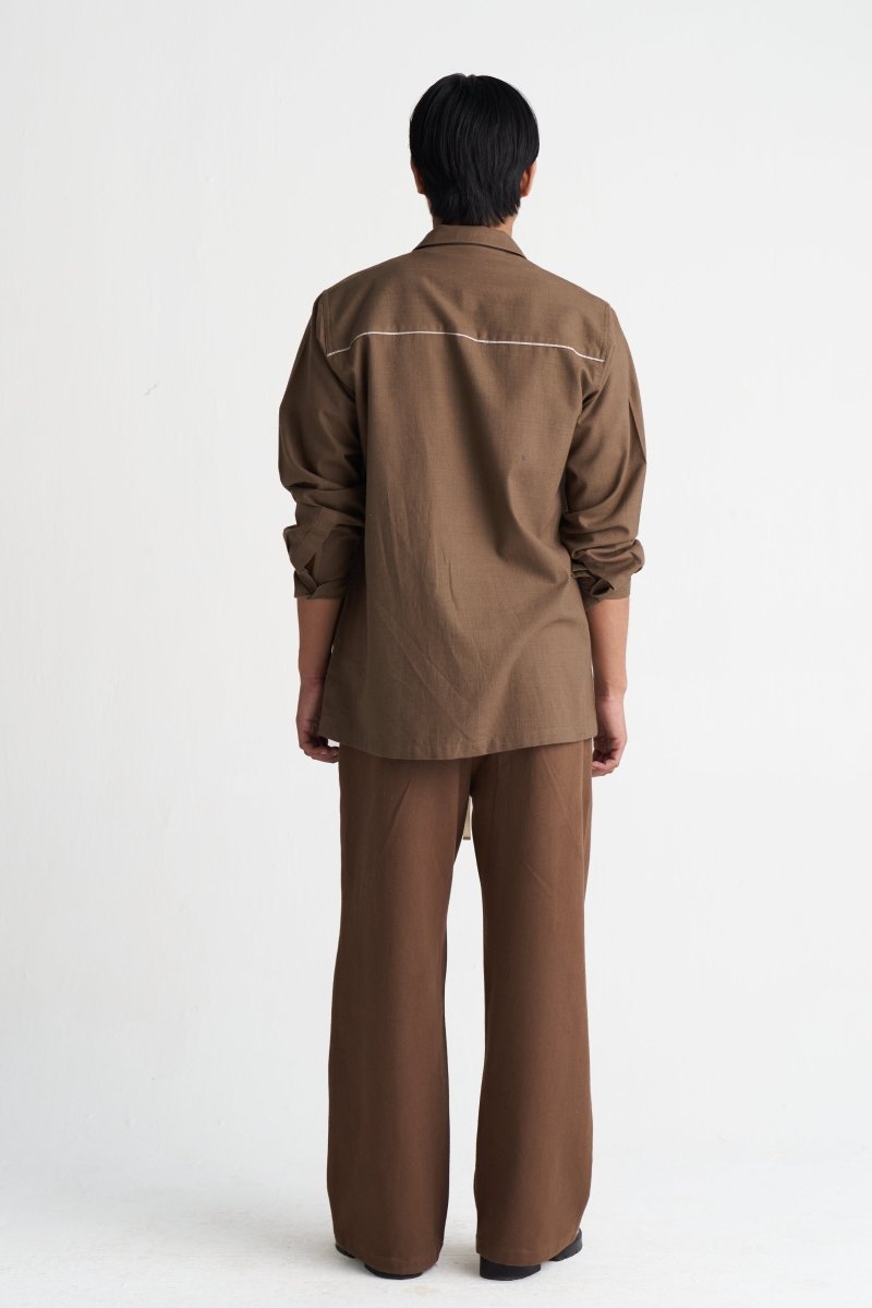 Floral Applique Shacket - Three Clothing