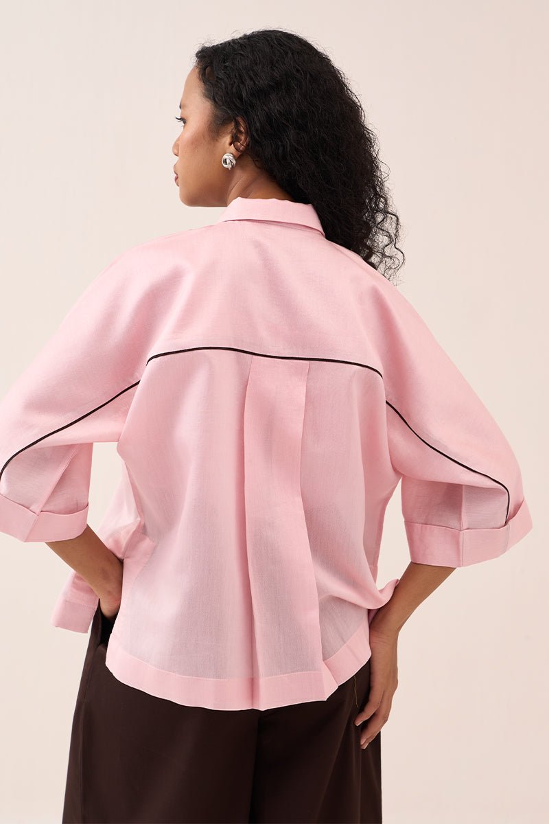 Floral Applique Shirt - Three Clothing