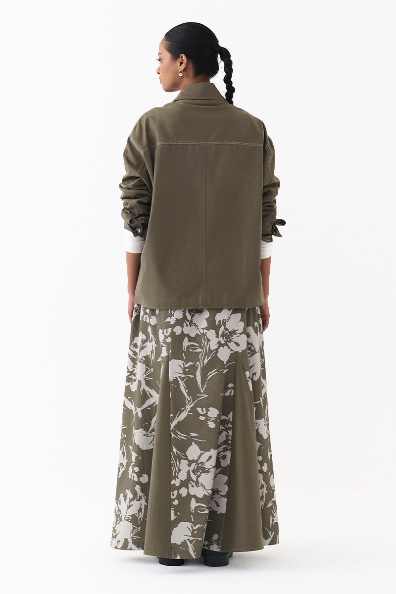 Floral Circular Skirt - Three Clothing