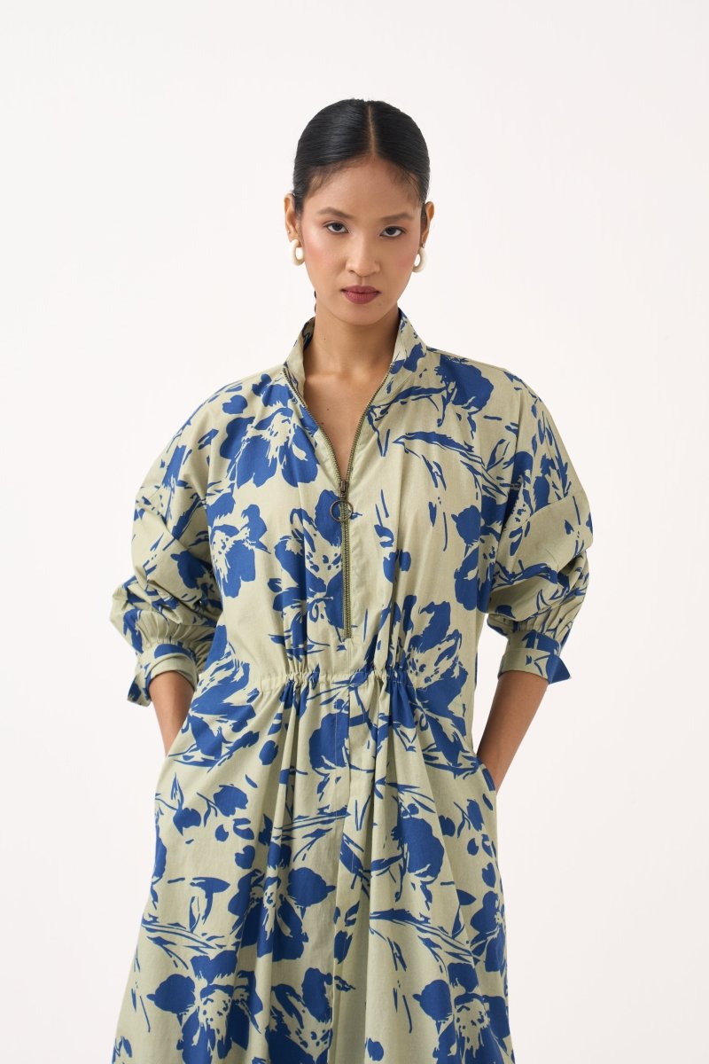 Floral Drawstring Tunic Co - ord (Set of 2) - Three Clothing