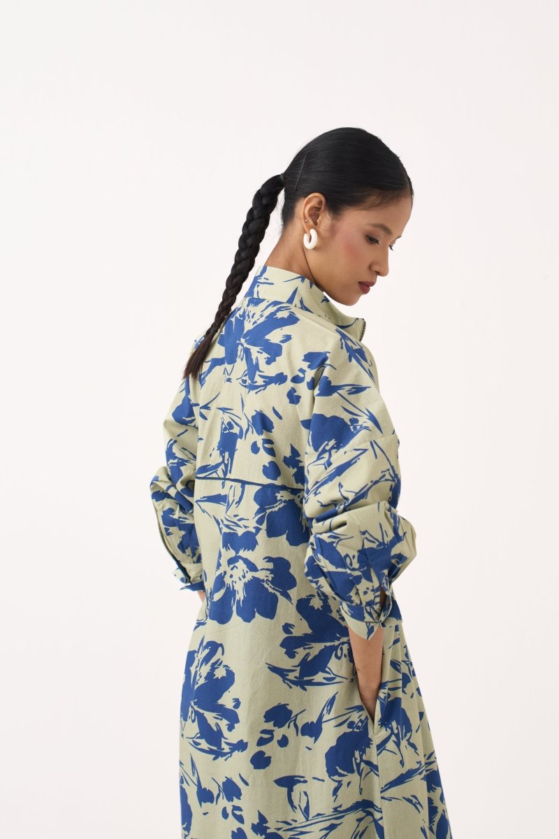Floral Drawstring Tunic Co - ord (Set of 2) - Three Clothing