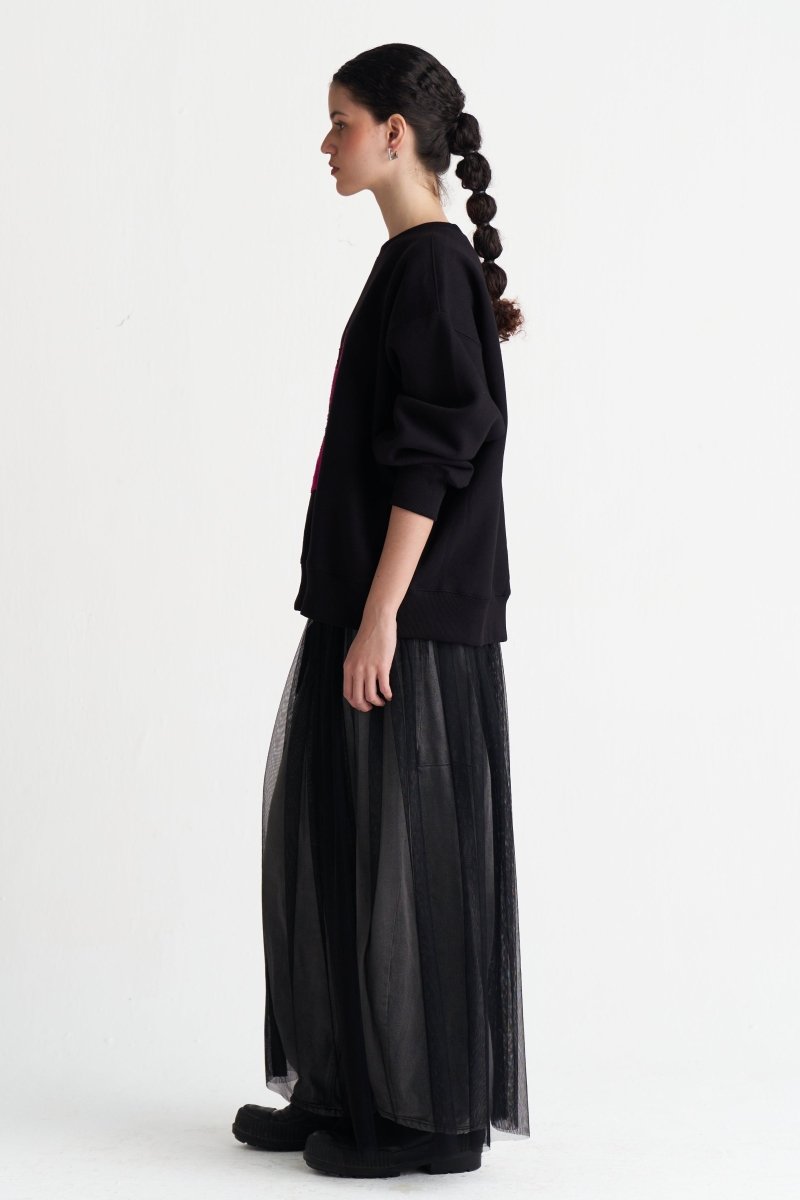 Floral Emb. Jumper - Three Clothing