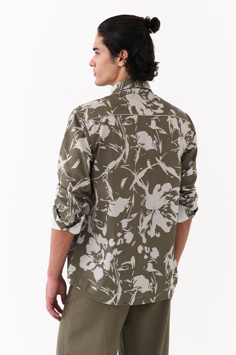 Floral Emb Shirt Co - Ord - Three Clothing
