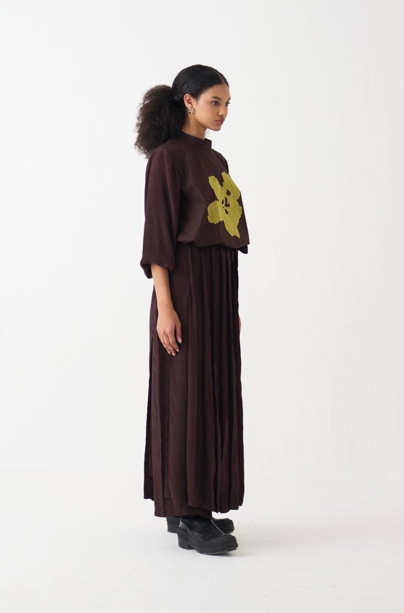 Floral Emb. Top - Three Clothing