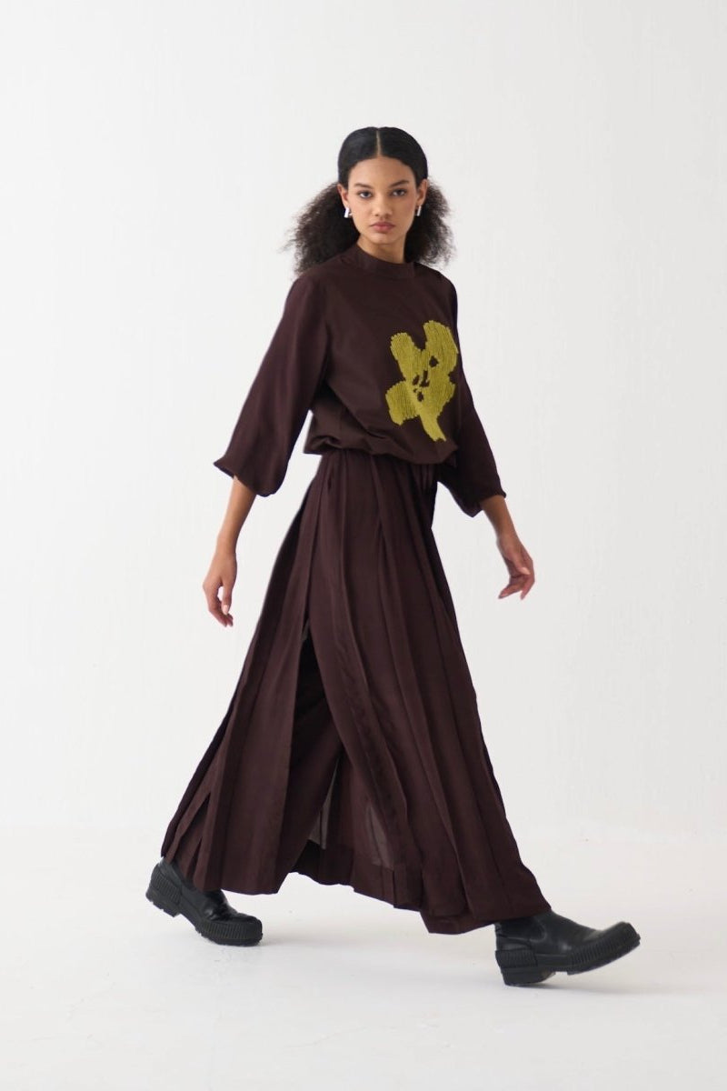 Floral Emb. Top - Three Clothing