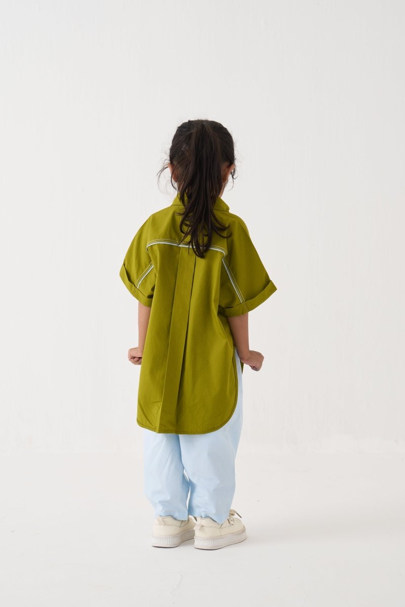 Floral Emb. U Hem Shirt Co - ord - Three Clothing