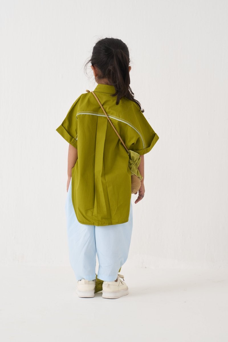 Floral Emb. U Hem Shirt Co - ord - Three Clothing