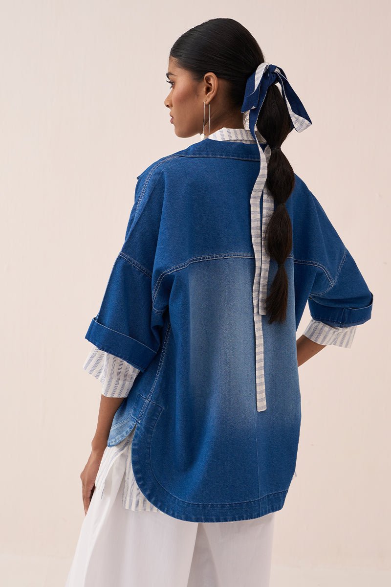 Floral Emb. V Neck Top (Set Of 3) - Three Clothing