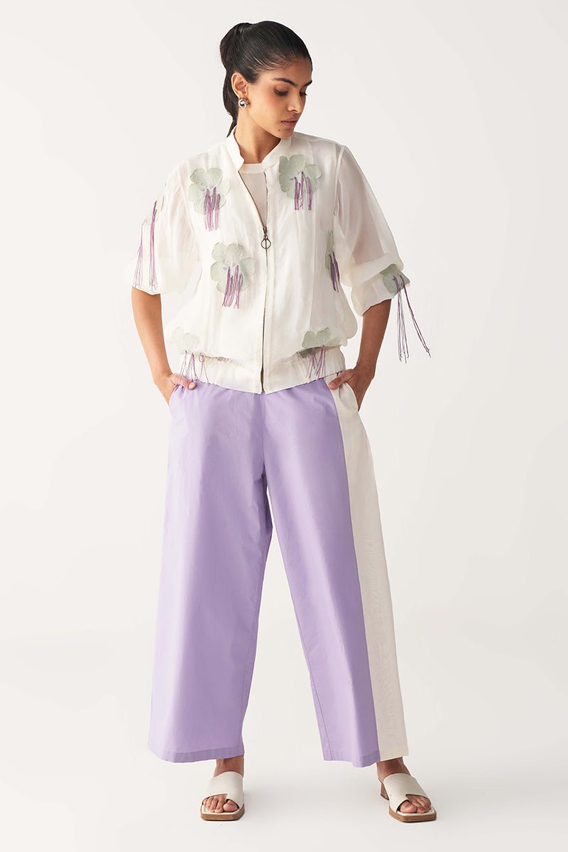 Floral Fringe Bomber Co - Ord - Three Clothing