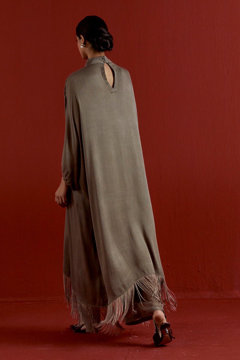 Floral Fringe Kaftan Co - Ord - Three Clothing