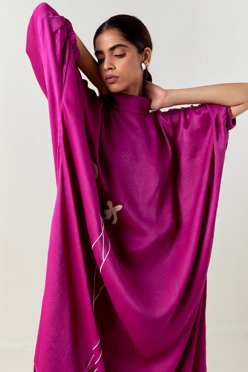 Floral Fringe Kaftan Co - Ord - Three Clothing