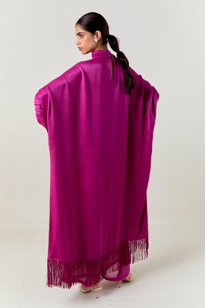 Floral Fringe Kaftan Co - Ord - Three Clothing