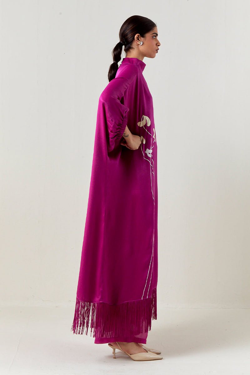 Floral Fringe Kaftan Co - Ord - Three Clothing