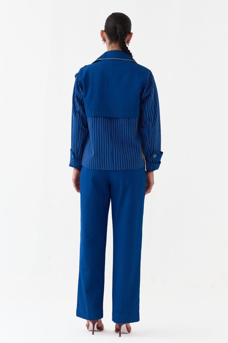 Floral Fringe Patch Jacket - Three Clothing