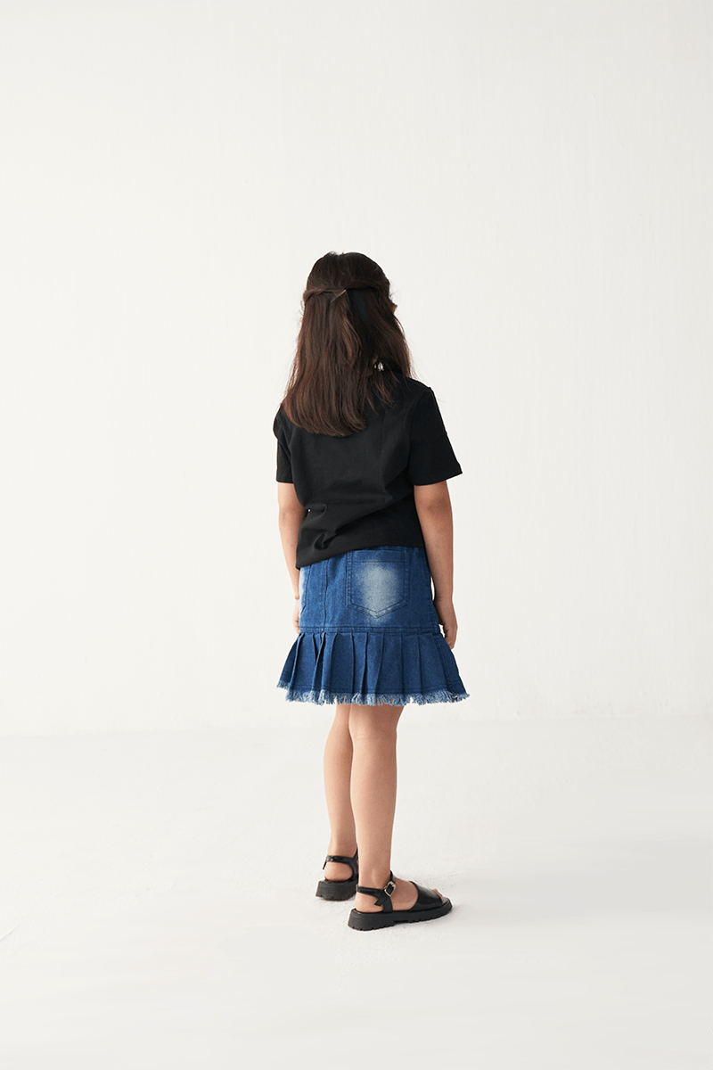 Floral Fringe T-Shirt - Three Clothing