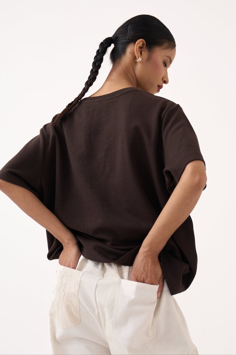 Floral Patch Pocket T-Shirt - Three Clothing