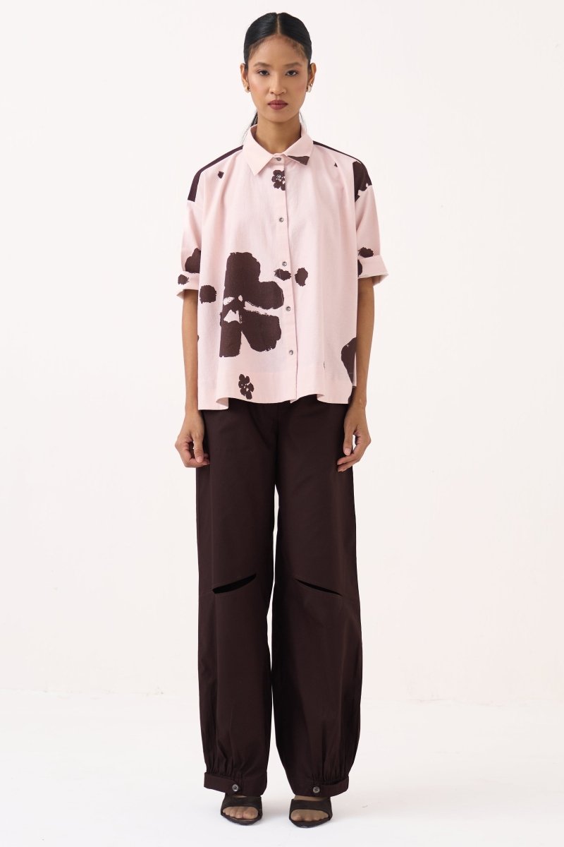 Floral Wide Hem Shirt Co - ord (Set of 2) - Three Clothing