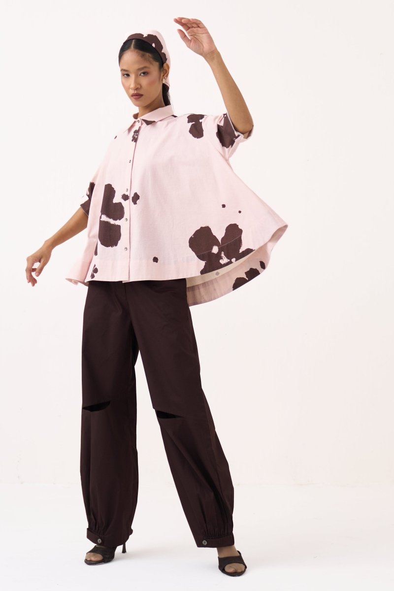 Floral Wide Hem Shirt Co - ord (Set of 2) - Three Clothing