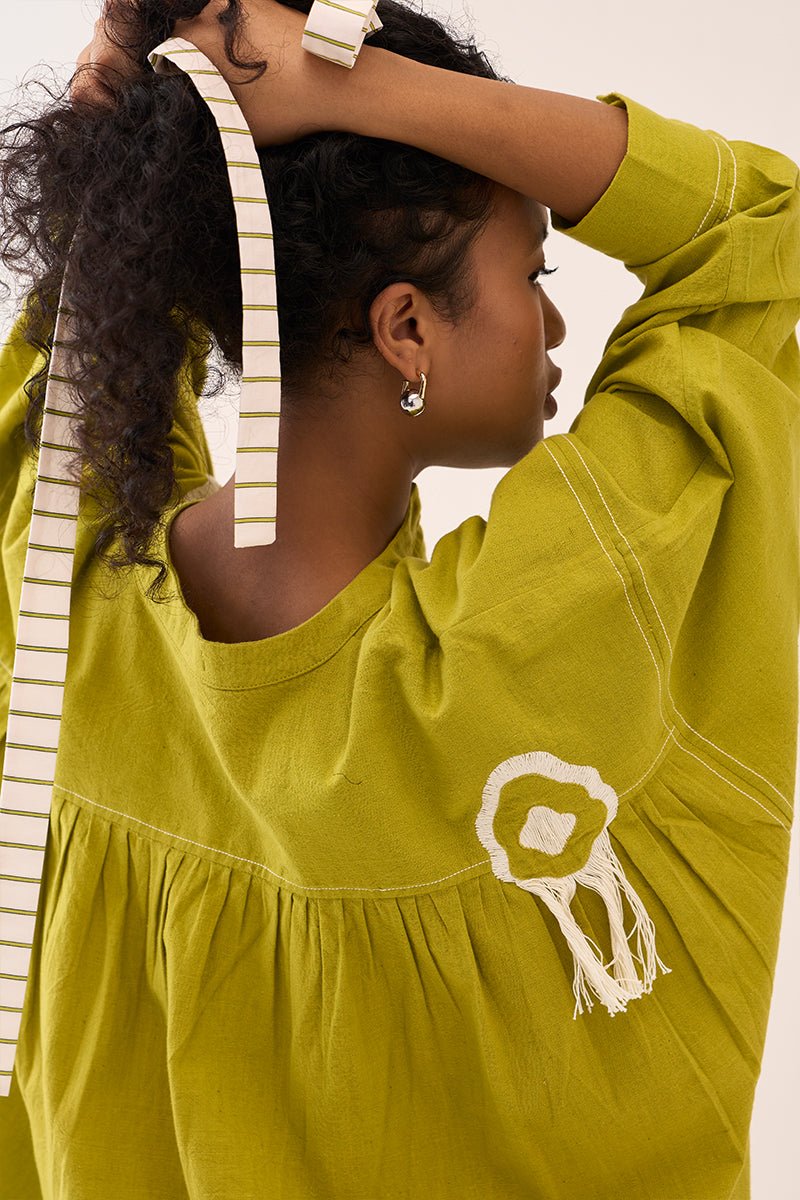 Fringe Bat Sleeve Shirt Co - Ord (Set Of 2) - Three Clothing