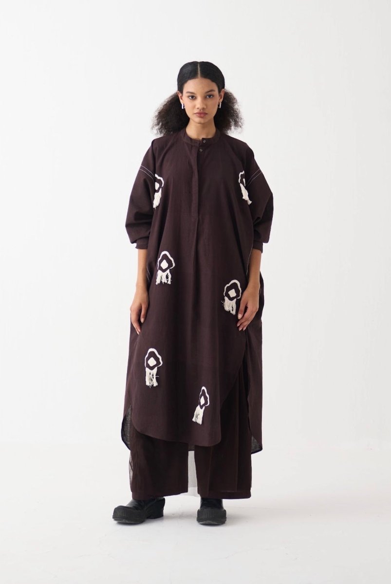 Fringe Bat Sleeve Shirt Co - ord (Set of 2) - Three Clothing