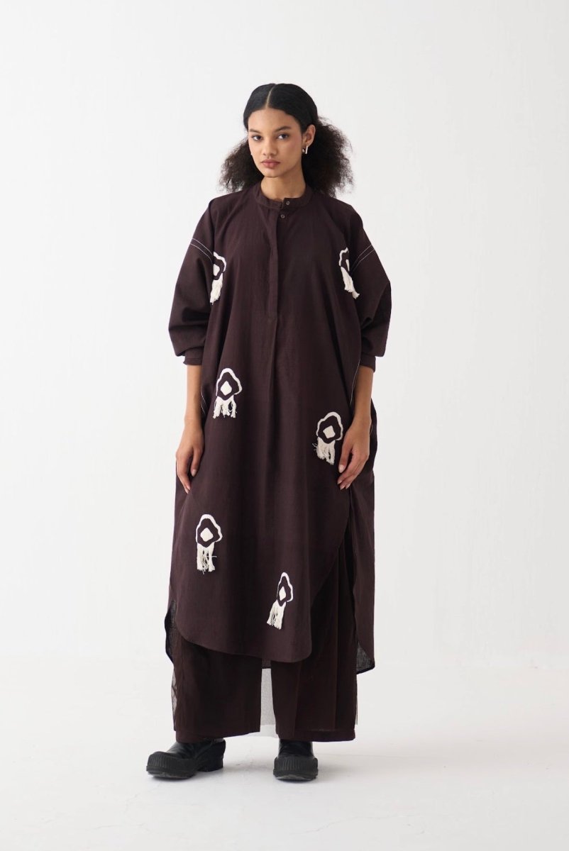 Fringe Bat Sleeve Shirt Co - ord (Set of 2) - Three Clothing