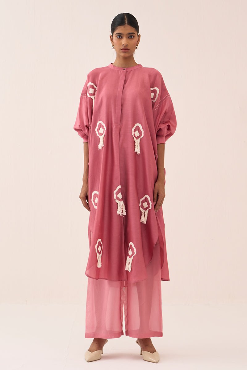 Fringe Bat Sleeve Shirt Co - Ord (Set Of 2) - Three Clothing